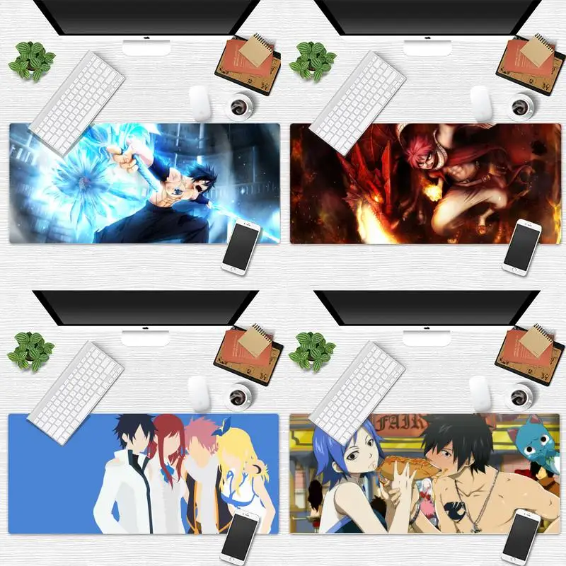 

Fairy Tail game Laptop Gaming Mice Mousepad Game Office Work Mouse Mat pad X XL Non-slip Laptop Cushion mouse pad