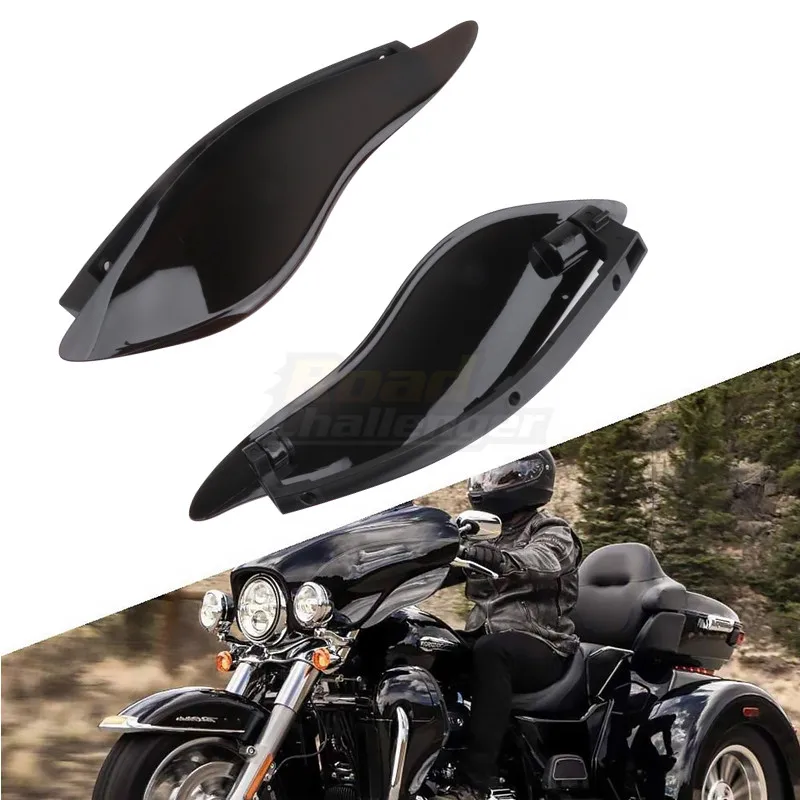 Мотоциклетный Регулируемый боковое крыло лобовое стекло коричневый воздушный