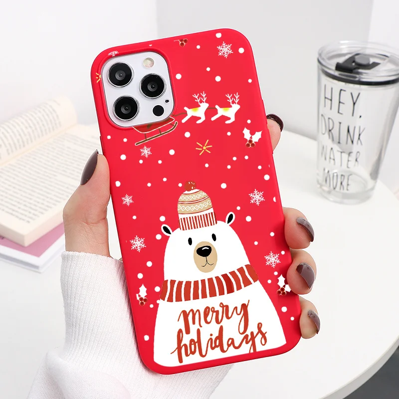 Милый подарок на Рождество чехлы для Xiaomi Redmi Mi 10T 11 Note 10 9T 9S 8 7 6 POCO F3 X3 11X Pro Max 11i Lite 9C 9A