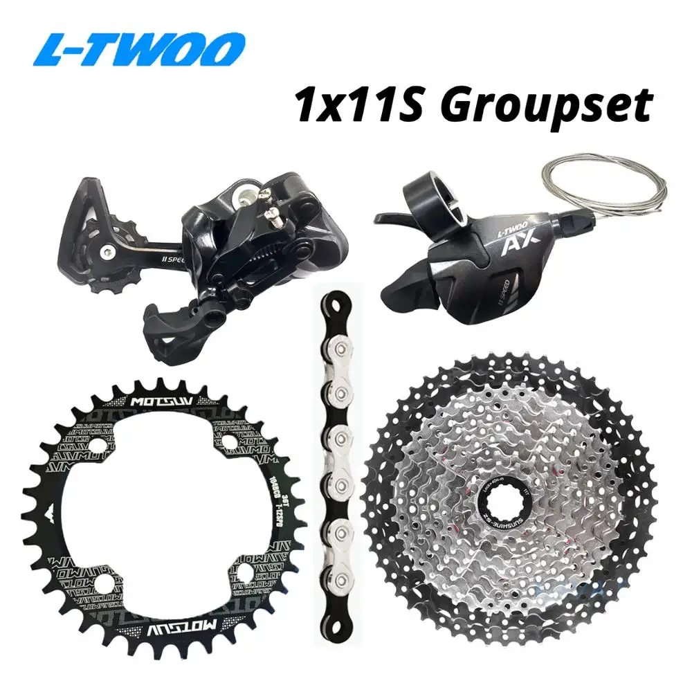LTWOO AX 1X11S 11 S 11 speed Groupset рычаг переключения передач задний переключатель KMC X11 SUNSHINE Cassette 46T 50T 52T MOTSUV Chainring 32-38T