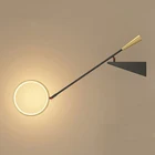 Декоративное дизайнерское освещение в стиле постмодерн, скандинавский роскошный фон для телевизора, спальни, прикроватный настенный светильник для помещений, настенная лампа с длинным кронштейном