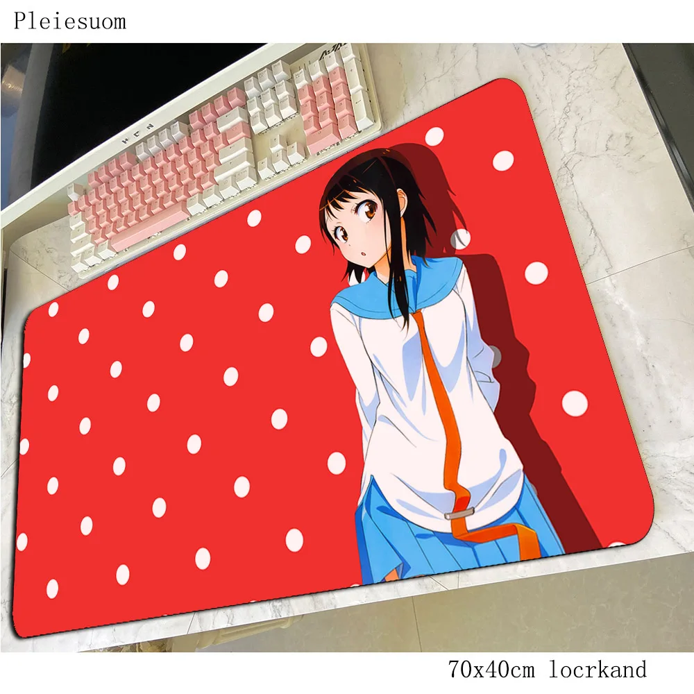 Коврик для мыши Nisekoi 700x400x4 мм, профессиональный игровой коврик для мыши, игровые персонализированные коврики для мыши, коврик для мыши s, коврик для клавиатуры и ПК