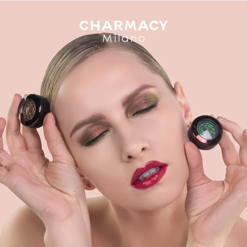 

CHARMACY Chameleon Eyeshadow High Pigment Duochrome Cosmetic Golden-Red Long Lasting Easy To Wear Cosmetics Makeup for Eye