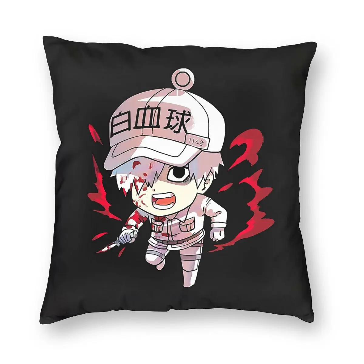 Hataraku саибу клетки белые туфли в деловом стиле на каблуке клеток крови квадратная