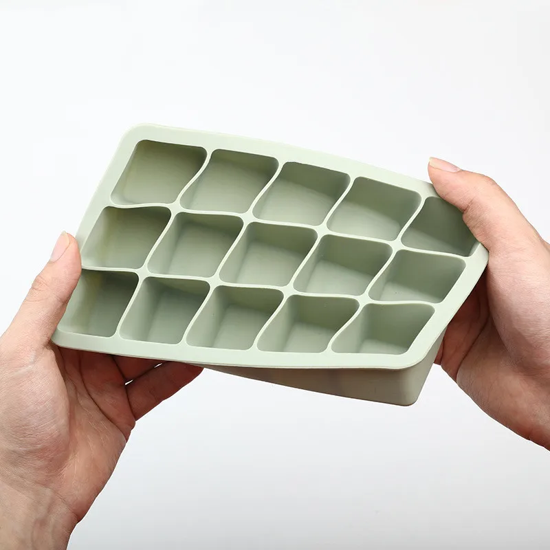 Ice Cube Trays - Silicone Molds with Reusable and BPA Free Stackable Flexible Safe |