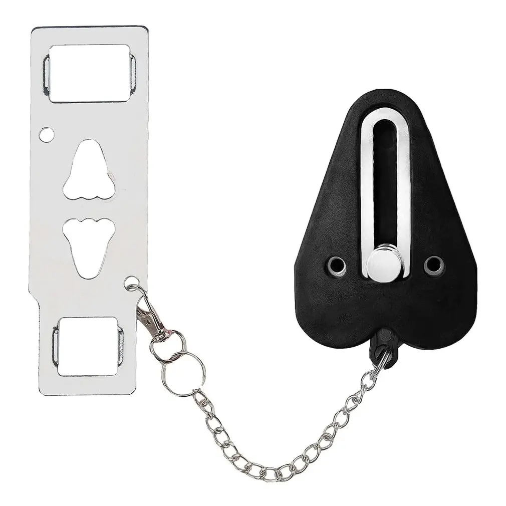 

Portable Door Lock Double Hole Security Door Locker Travel Lockdown Locks For Traveling Hotel Home Apartment College