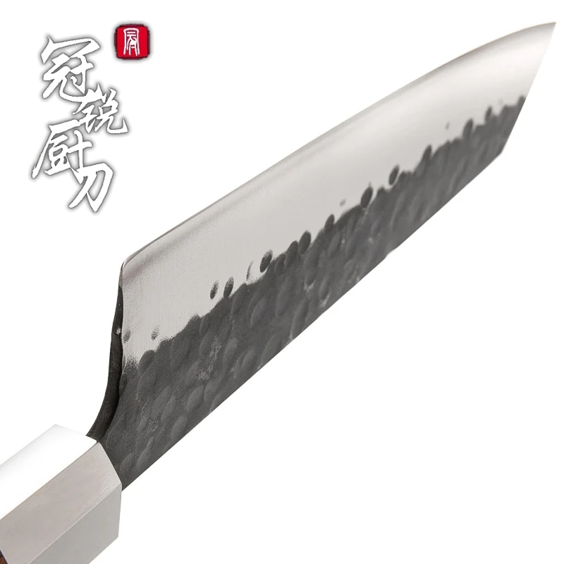

NEW 2019 Japanese Kitchen Knives Handmade Kiritsuke Knife Chef Cooking Tools Wood Handle High Quality Eco Friendly Products