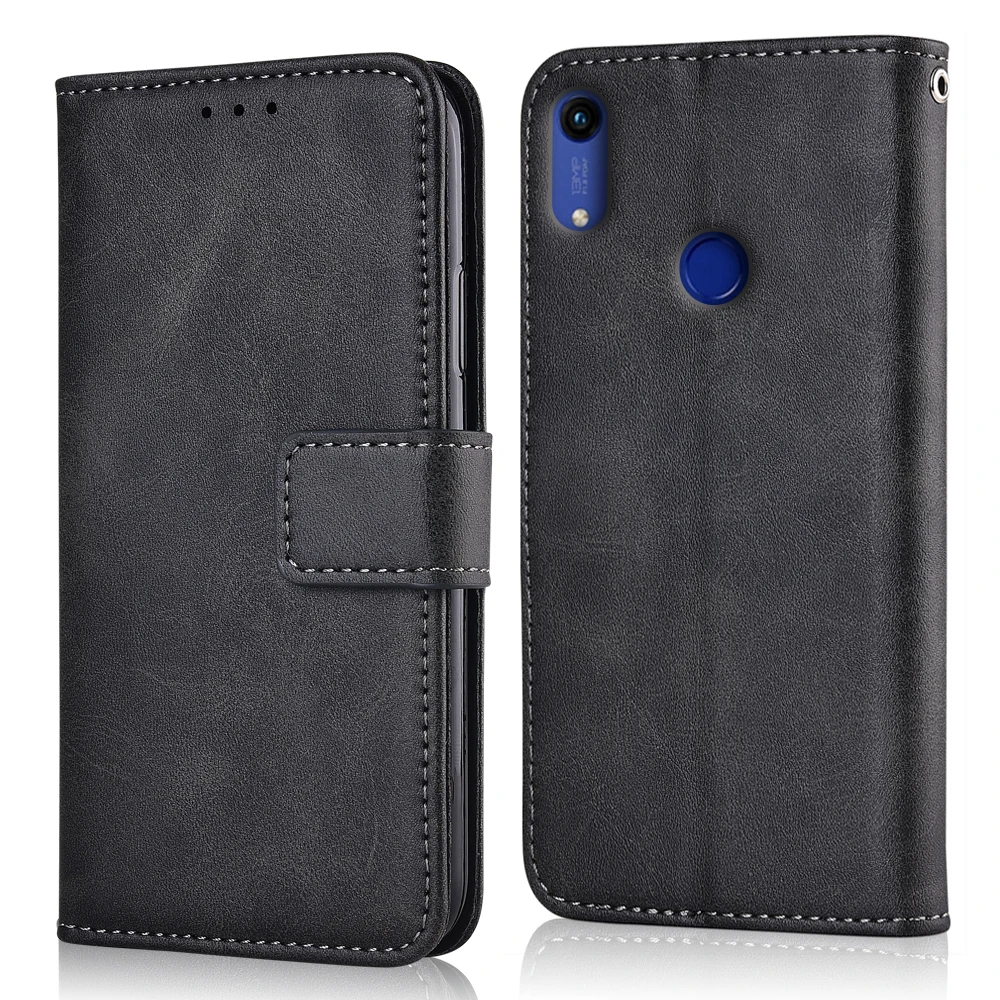niu-Dark Grey Для huawei Honor 8A JAT-L29 чехол для huawei 8A 8 Coque Роскошный чехол-портмоне для huawei JAT-L29 книжка откидная крышка - Цвет: niu-Dark Grey