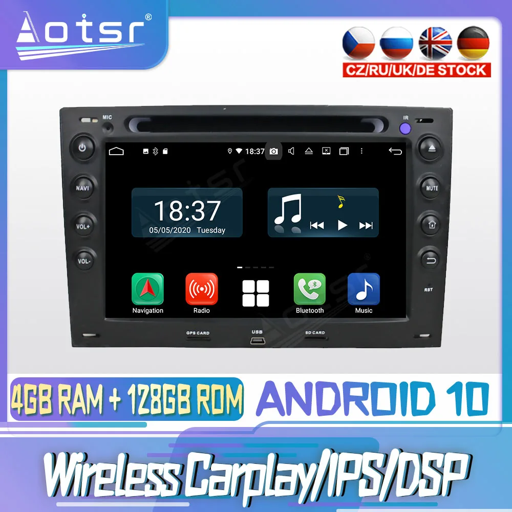 

Android 10 PX6 128G For RENAULT Megane 2003 2004 2009 DVD GPS Navigation Auto Radio Stereo Video Multimedia Player HeadUnit 2din