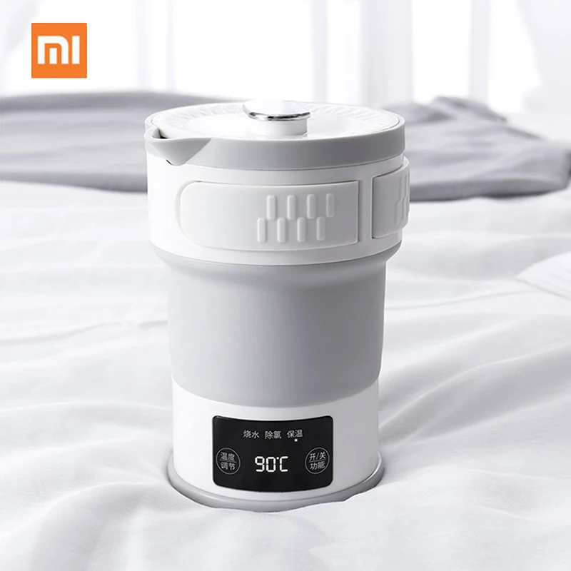 Xiaomi 0.6L складной электрический чайник для воды силикагель портативный