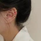 Набор клипс для ушей Flashbuy, трендовые серьги для женщин, без проколов, женские клипсы, серьги-каффы, минималистичные ювелирные изделия для пар