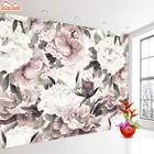 Настенная 3d фотобумага с розами в стиле ретро для гостиной, настенная бумага, домашний декор, настенная бумажная настенная бумага, рулоны цветочных стен