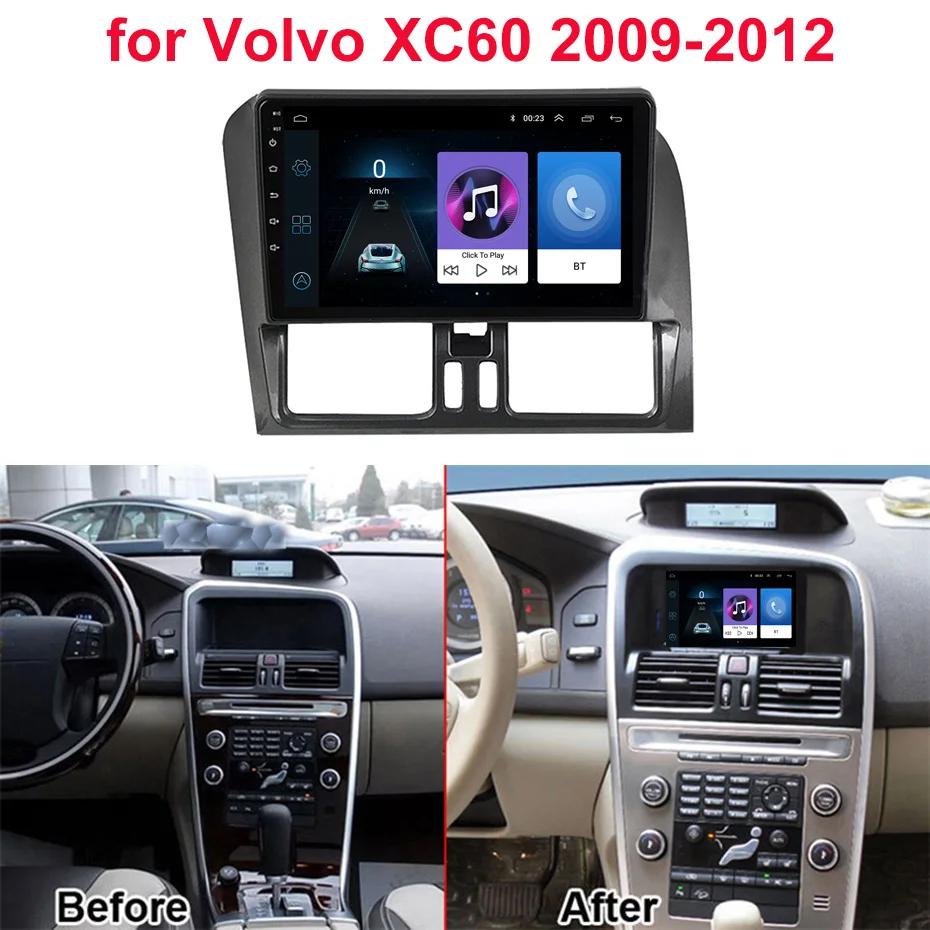 Для Volvo XC60 2009-2012 автомобильный Радио Мультимедиа Видео плеер навигация gps Android 8,1 аксессуары SWC BT wifi седан без dvd