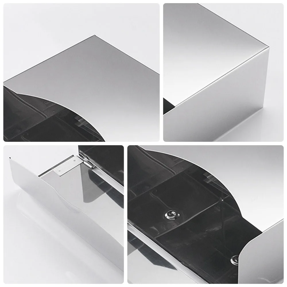 

1pc Bathroom Tissue Holder Stainless Steel Hand Towel Holder for Home Hotel
