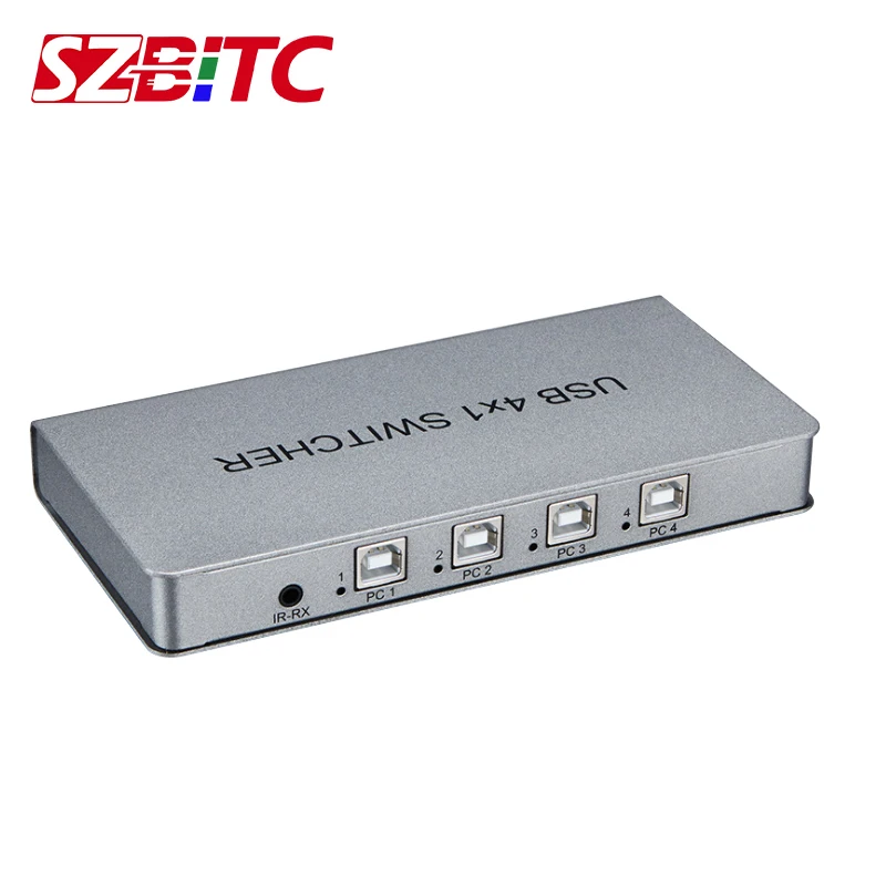 SZBITC 4 порта USB 2 0 KVM переключатель 4X1 коммутатор UHD k @ 60 Гц 1080P с для компьютера