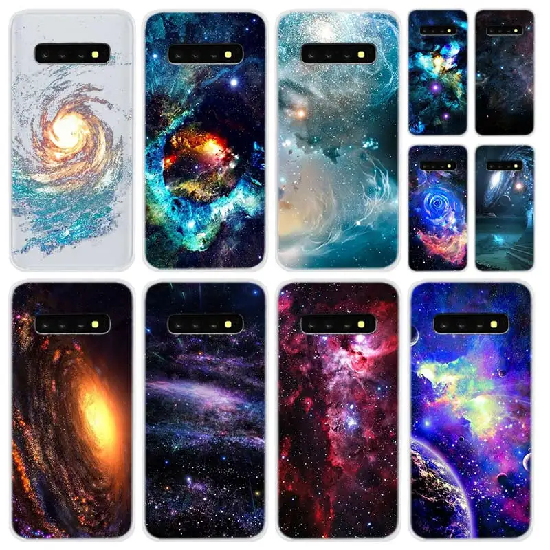 Мягкий силиконовый чехол для Samsung Galaxy S21 S20 Uitra S10 Lite S9 Plus Fe S8 S7edge с космической