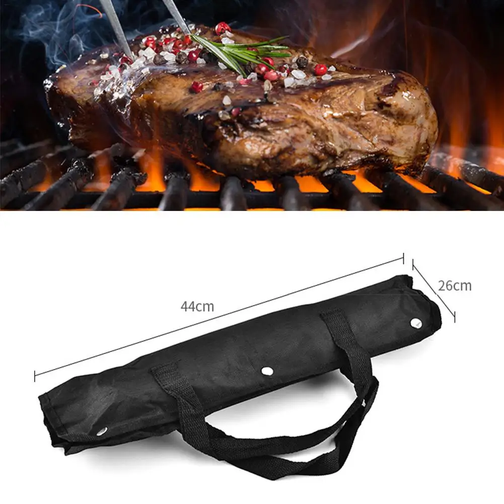 Инструменты для барбекю комплект Нержавеющая сталь зажим щетка лопаты щипцы