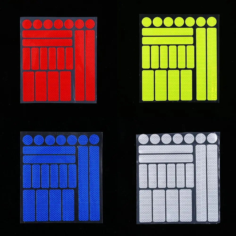 

Bike Reflective Stickers Motorcycle Bicycle Reflector Cycling Warning Reflector Film Decal Tape Bicycle Sticker Bike Accessories