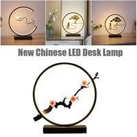 bedside lamp office room desk table lamp chinese zen style lamp bedroom lamp elegant study art crafts decor d1