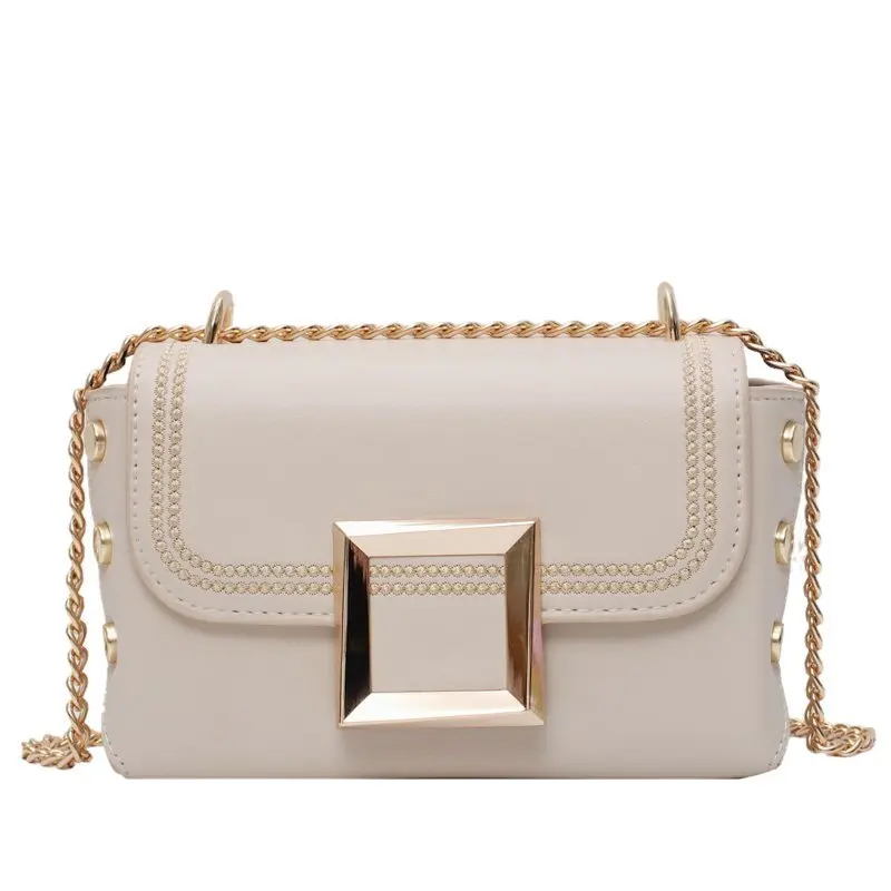 

Thick Chain Mini PU Leather Bucket Bags for Women 2020 Fashion Women's Trending Designer Crossbody Shoulder Purses And Handbags