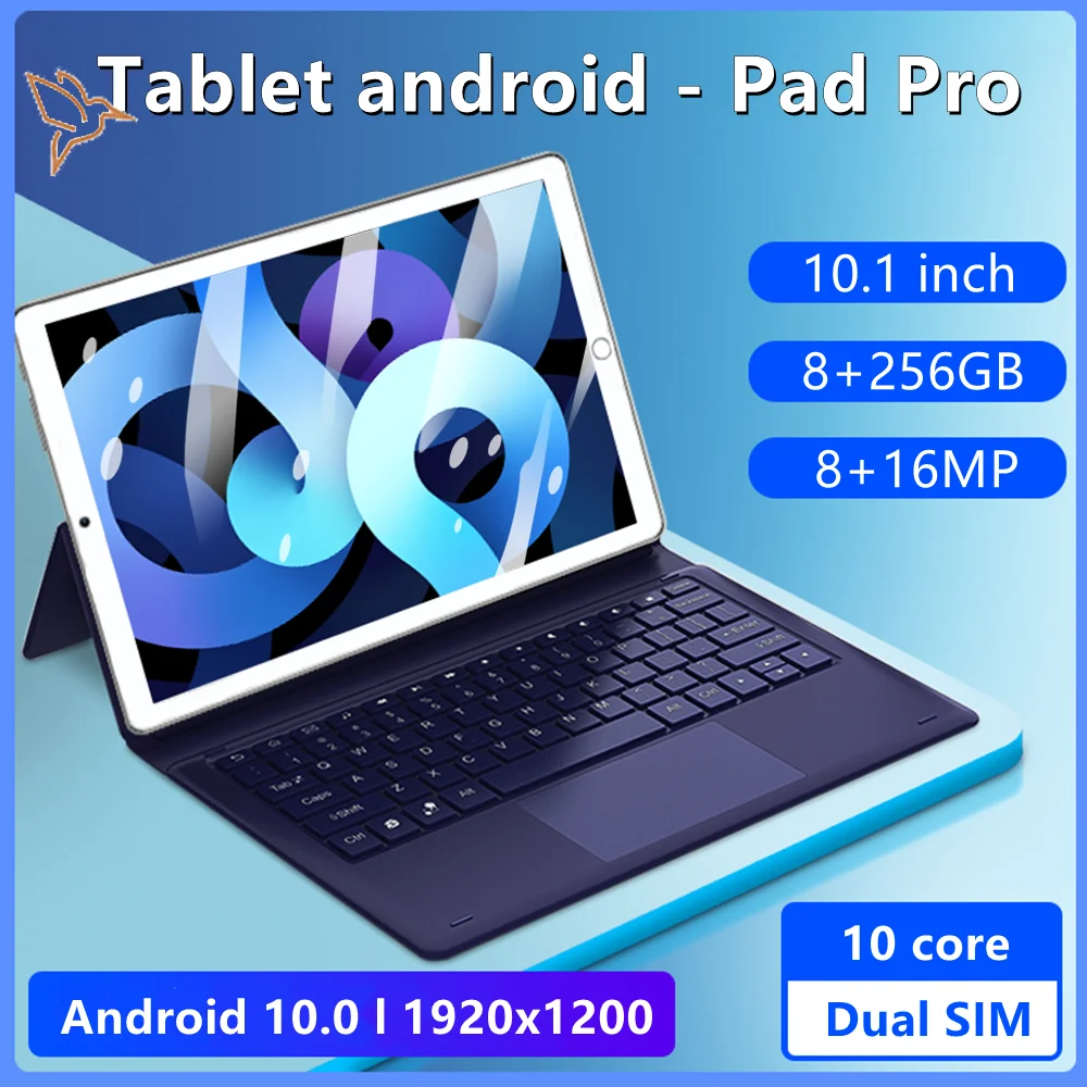 

Планшет Pad Pro, 10 дюймов, 8 ГБ ОЗУ + 256 Гб ПЗУ, android 10 Core, Android 10
