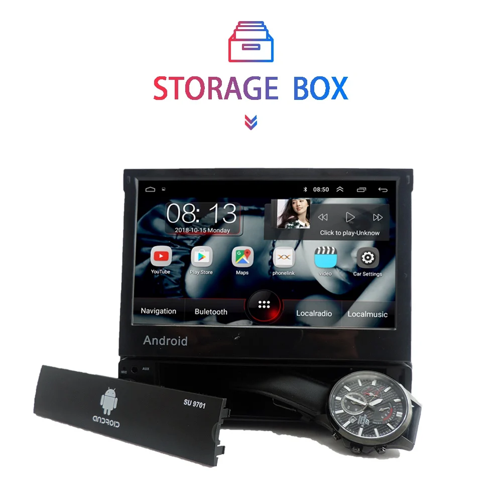 7 дюймовый автомобильный радиоприемник Android 8 1 Din MP5 плеер Wi Fi GPS Bluetooth AM/FM