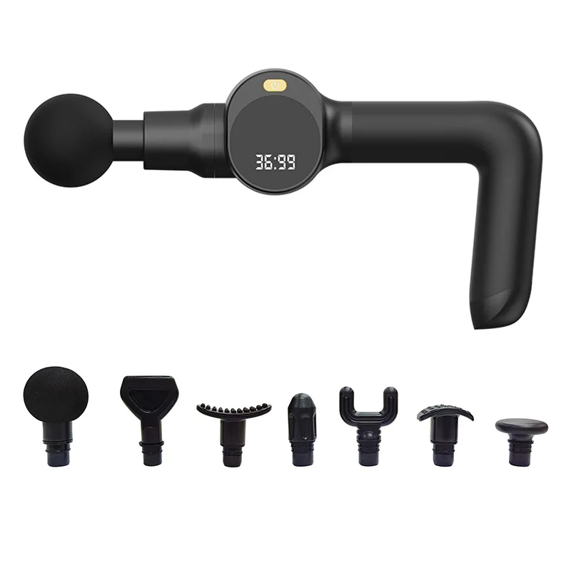 

U-shaped Mini Fascia Gun Folding Head Muscle Relaxer Sports Fitness Electric Impact Massage Gun