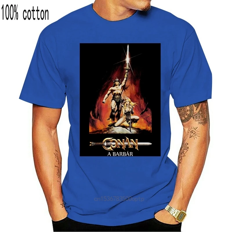 Черная футболка Conan The представленная на заказ Размеры S...3Xl | Мужская одежда