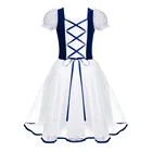 Балетные костюмы для девочек, романтичная пачка, Жизель, бархат, тюль, платье для катания на коньках, балерина, с коротким рукавом, на шнуровке, летнее платье