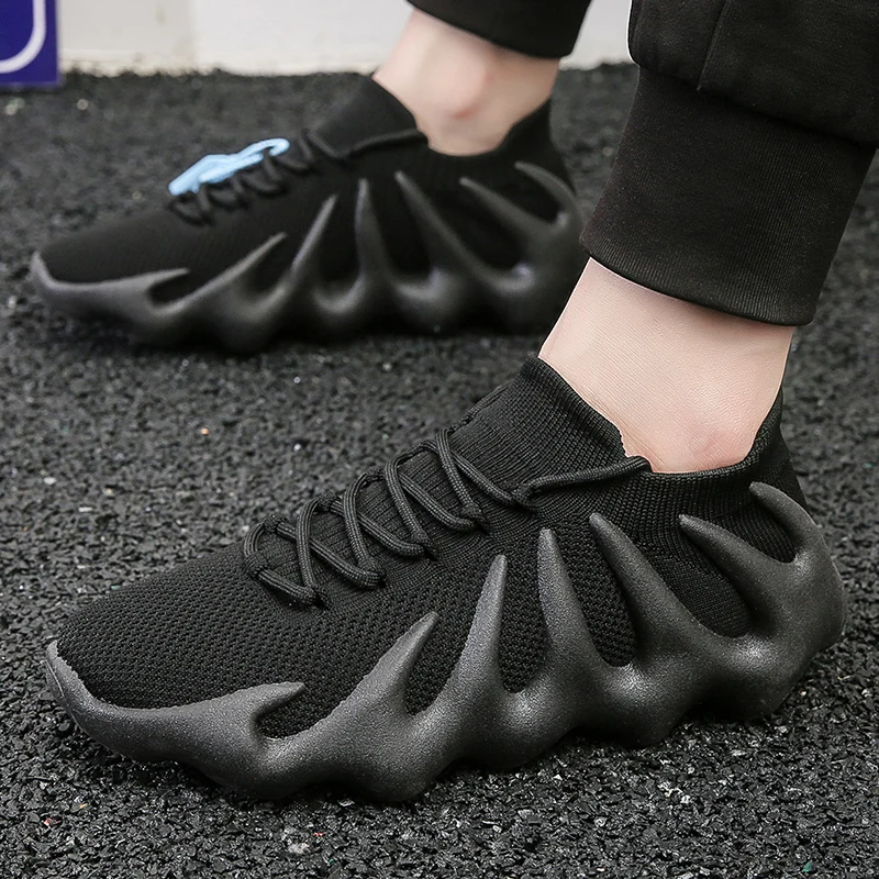 

Mens Sneakers Men New Fashion Breathable Casual Socks Sports Shoes Light Mesh Jogging Running Shoes Outdoor Casual Tennis Shoes