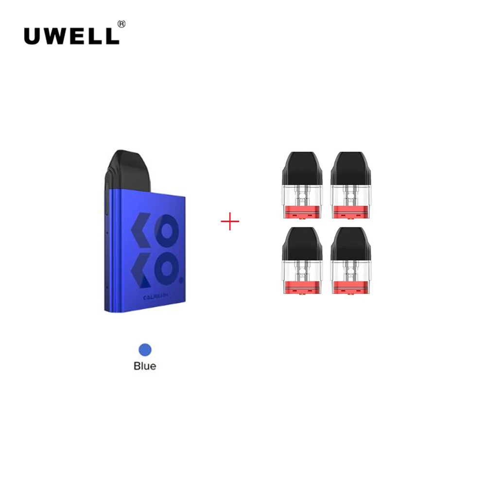 Оригинальный комплект для электронной сигареты UWELL Caliburn KOKO Pod с 4 картриджами