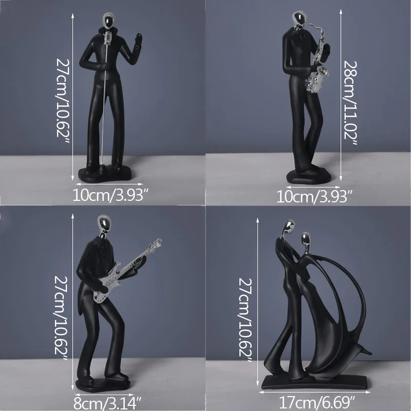 

Modern Simplicity Band Miniature Model Musician Character Home Decoration Ornaments & Figurines Birthday Gifts Study Room Decors