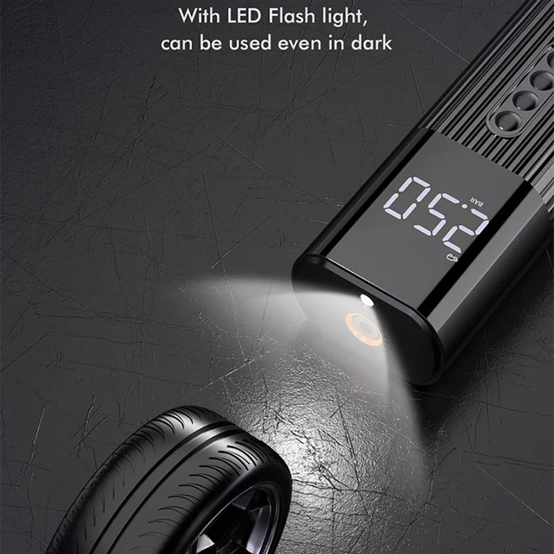 DC12V Air Pump Tire Inflator Portable Compressor Steel Wire for Automobile and Bicycle |