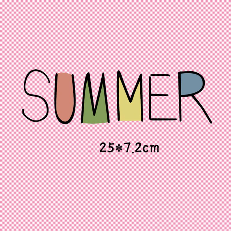 Летние термонаклейки с надписью на одежду термотрансферные для футболок