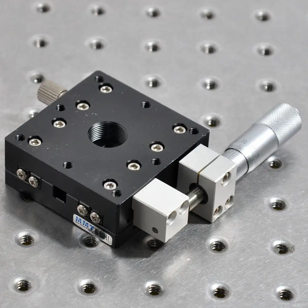 

MMT M1-638-L1 X-axis manual displacement platform cross guide rail fine-tuning sliding table table size 60x60mm