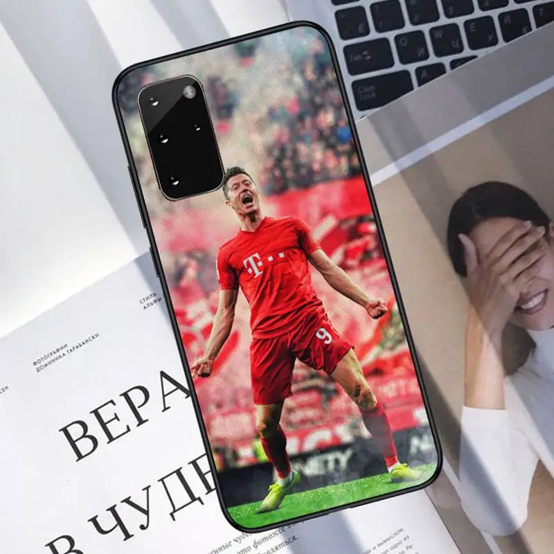 

Football Lewandowski Phone Case For Samsung A40 A31 A50 A51 A71 A20E A20S S8 S9 S10 S20 Plus note 20 ultra