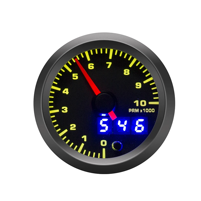 Тахометр автомобильный 2 дюйма 52 мм 7 цветов светодиодный 0 10000 об/мин|Тахометры| |