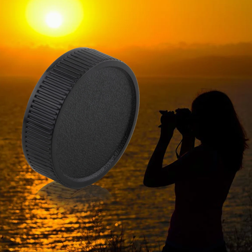 

10pcs Rear Accessories Black Durable Protective Easy Use Camera Plastic Anti Scratch Dustproof Lens Cap
