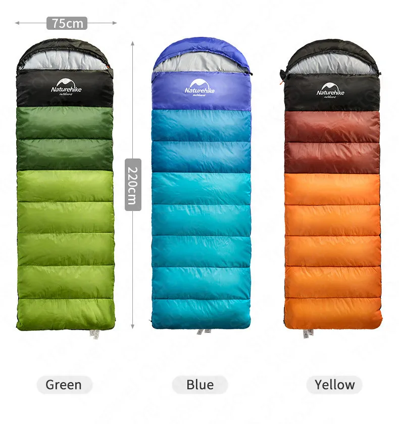 Naturehike спальный мешок для кемпинга из хлопка, Сверхлегкий Двойной спальный мешок для людей, переносные уличные туристические спальные мешки