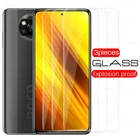 Защитное стекло 9d для xiaomi poco x3, poco x3, pocox3, little pocophone x 3 nfc, 3 шт.