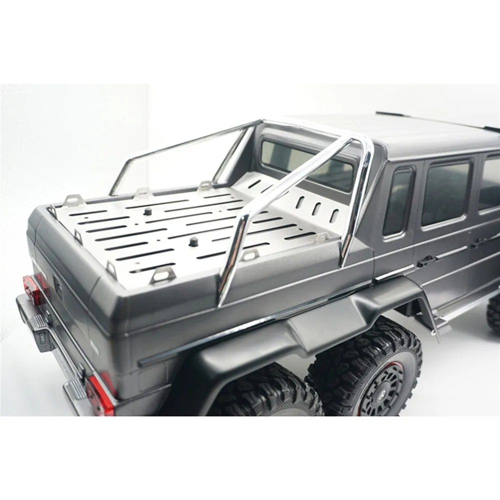 

For TRAXXAS TRX6 G63 6X6 RC Car Upgrade Parts Stainless Steel Trunk Plate