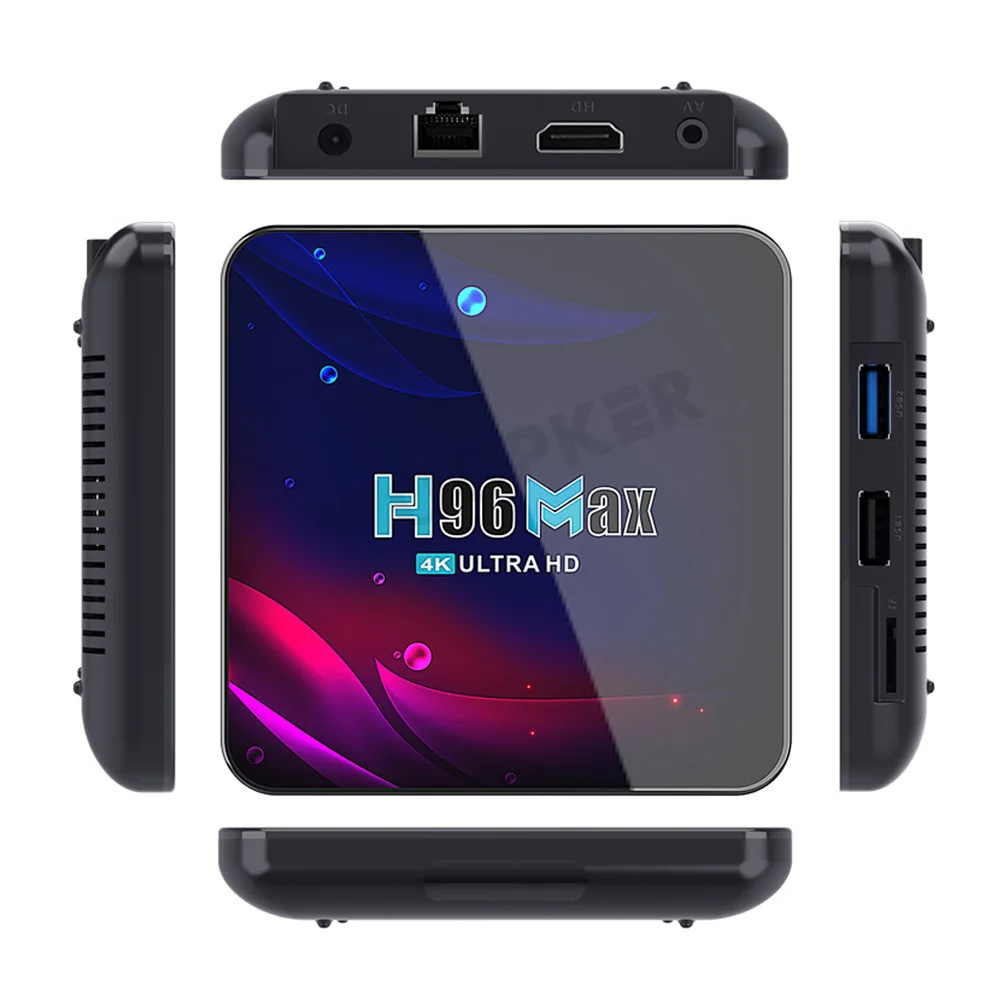 ТВ-приставка Woopker H96 Max V11 Rockchip RK3318 Android 11 Двойной Wi-Fi 2 4 ГГц/телефон BT 0 4K HDR 10 |