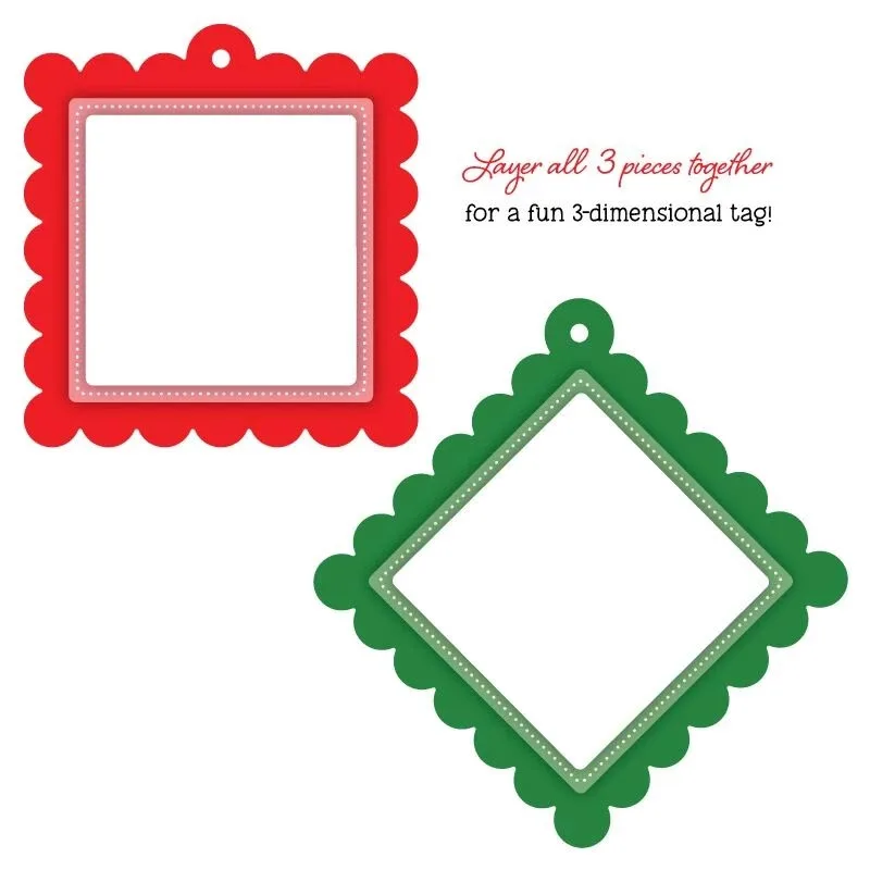 Square Cutting Dies Круглая квадратная рамка слова прозрачные штампы и металлические Вырубные штампы для скрапбукинга и открыток бумажное ремесло новые вырубки - Цвет: Square Cutting Dies