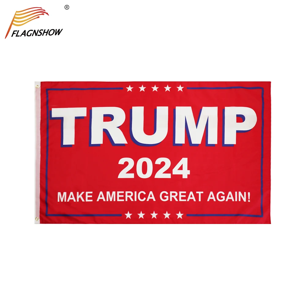 

3x5 Ft Flagnshow Donald Trump 2024 Red Flag Make America Great for President USA