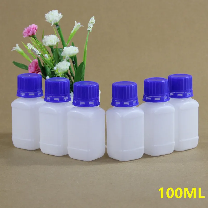 

10PCS of 100ML Translucent Plastic Bottle with Inner Cover Good Sealing Refillable Storage Container