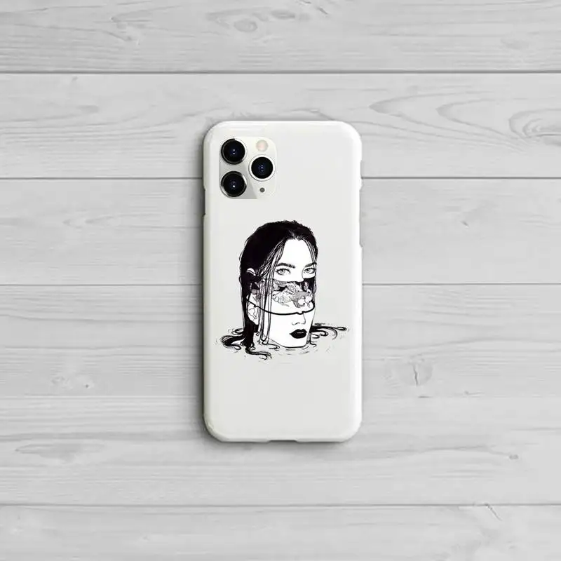 

Junji Ito Collection Tees Horror Phone Case Candy Color for iPhone 11 12 pro XS MAX 8 7 6 6S Plus X 5S SE 2020 XR