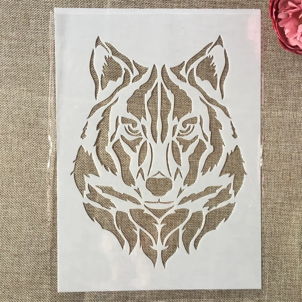 4 шт./компл. A4 29 см волк собака сделай сам слои трафареты картина фотообои