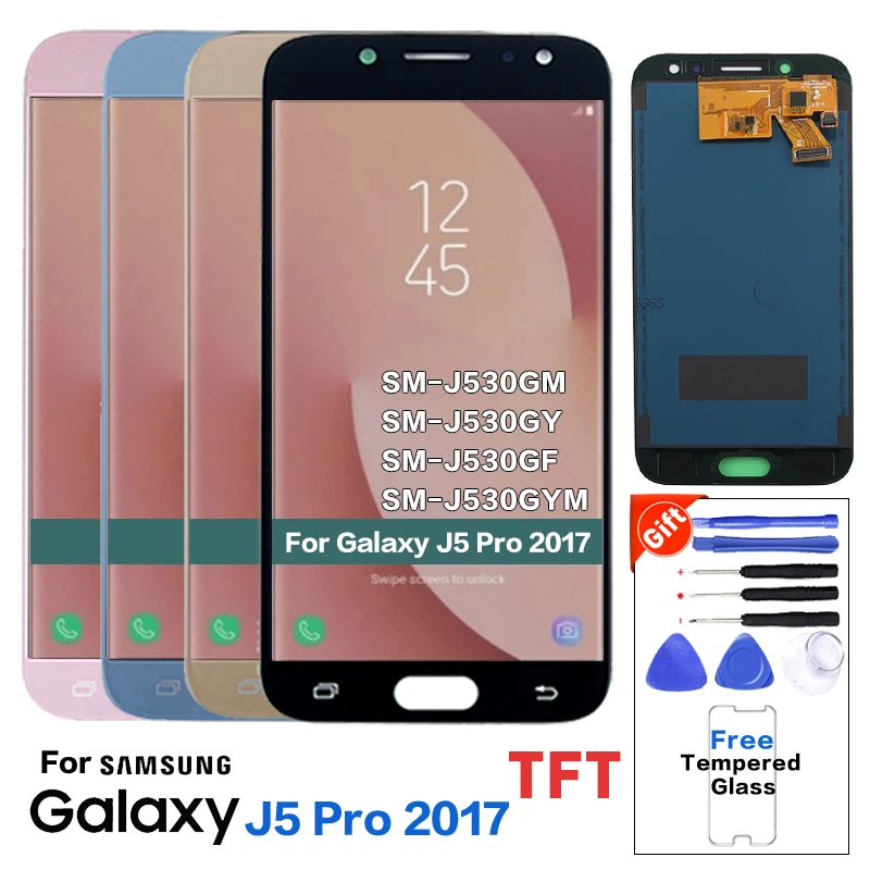 ЖК экран для Samsung J5 Pro 2017 J530J 530F Замена экрана J530|Экраны мобильных телефонов| |
