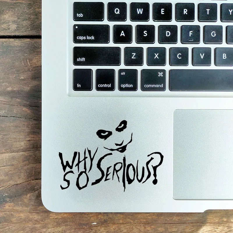 Почему Так Серьезно Джокер наклейка для ноутбука Macbook Air Pro Retina 11 12 13 15 дюймов Mac Book
