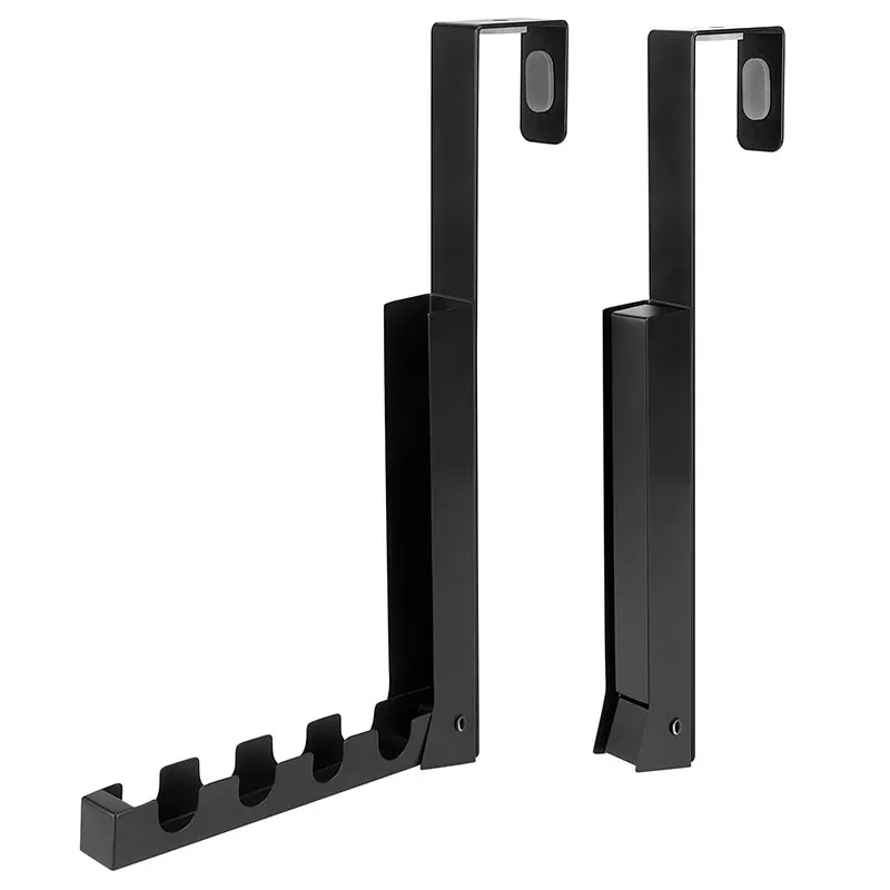 Gancho de pared reutilizable en forma de Z, gancho negro impermeable y a prueba de aceite para ba&ntilde;o, cocina, resistente, VC-5